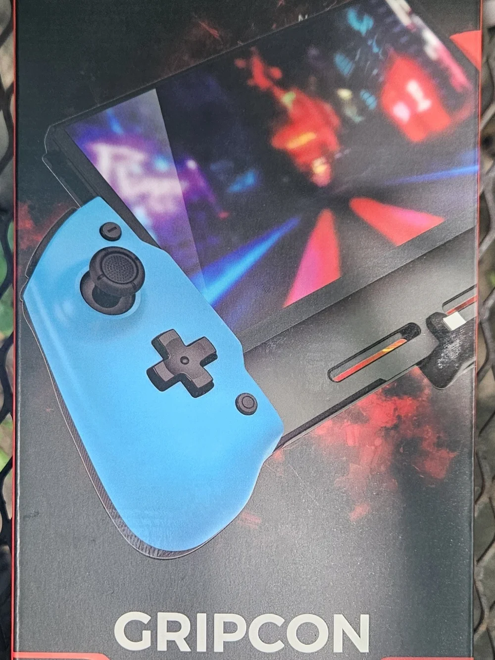 Nintendo Switch Console with Neon Red & Neon Blue Joy-Con
